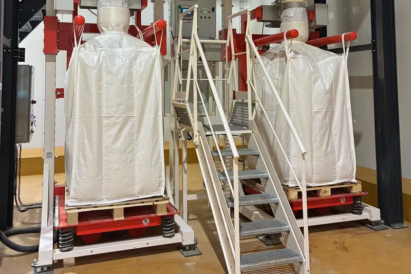 Double station de remplissage de bigbags