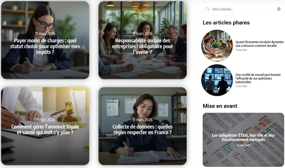 Exemples d'articles juridiques pour les entrepreneurs