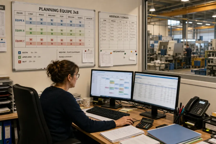 La paie dépend des horaires de travail, des primes, des absences
