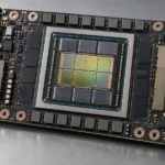 Module accélérateur GPU de datacenter avec piles de mémoire HBM autour du processeur